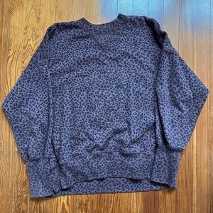 Abercrombie leopard sweatshirt - M